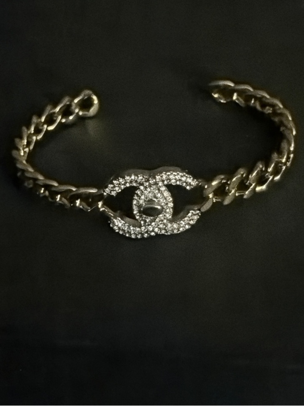 ✴️🪩⛓️  CC Open Chain Cuff🫸🏼⛓️✴️ - Picture 12 of 13